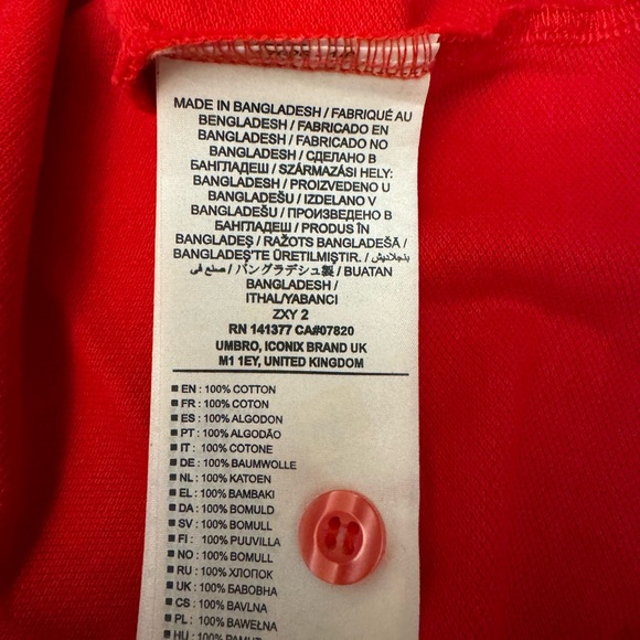 Umbro Spain National Team Short Sleeve Polo Shirt Men’s Size Large Soccer Red - Picture 9 of 10